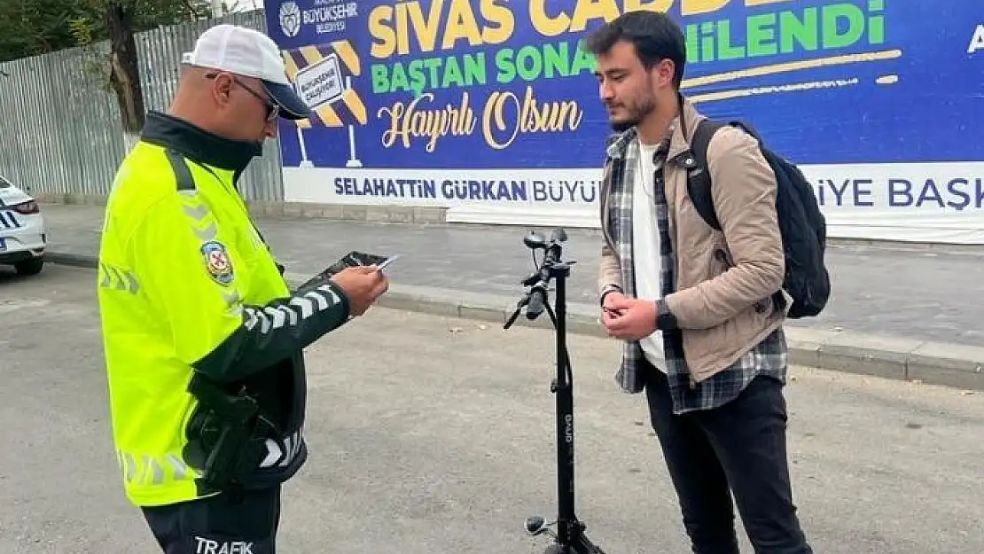 'Malatya´da elektrikli scooter denetimi'