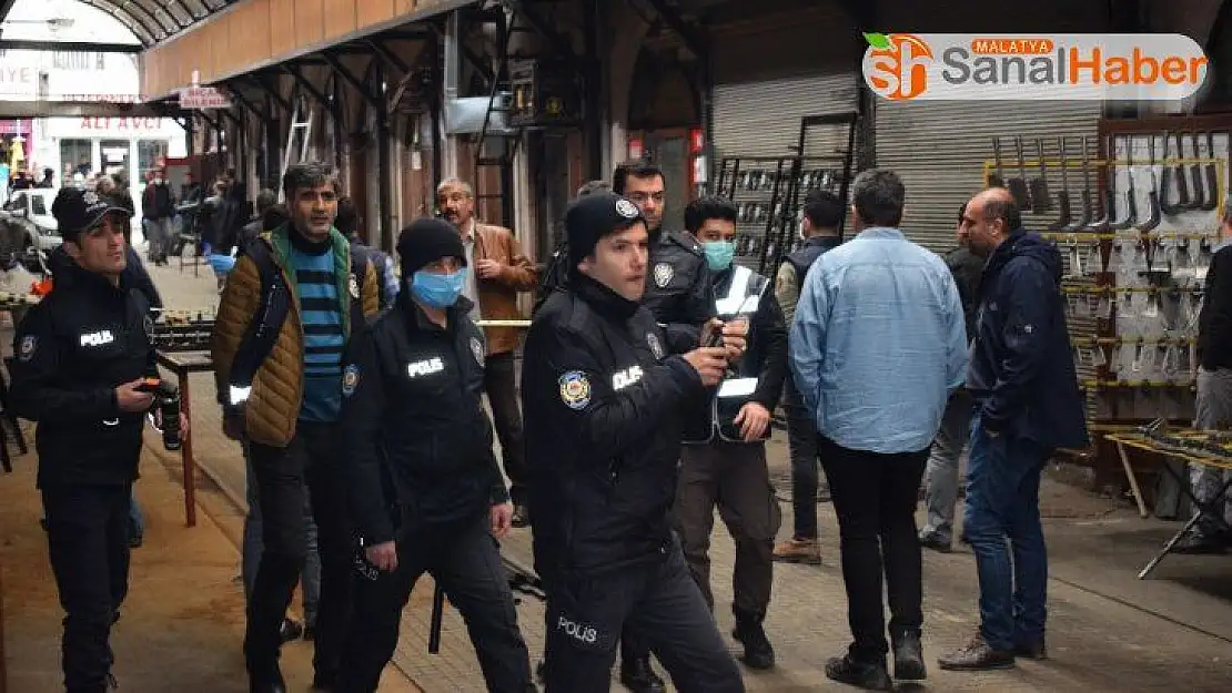 Malatya'da esnaflar arasında silahlı kavga