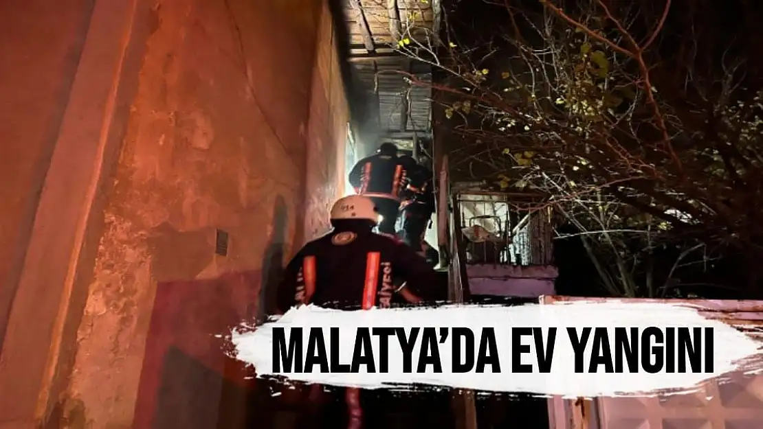 Malatya´da ev yangını