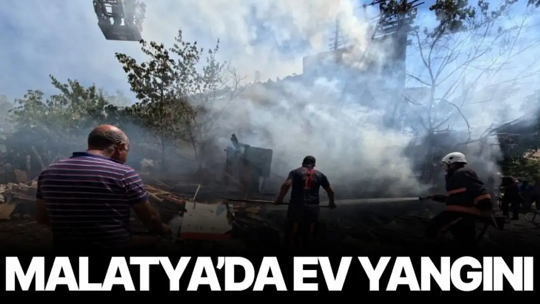 Malatya´da ev yangını