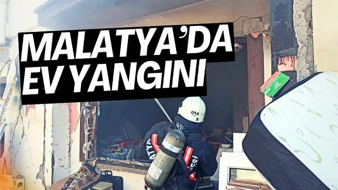 Malatya´da ev yangını