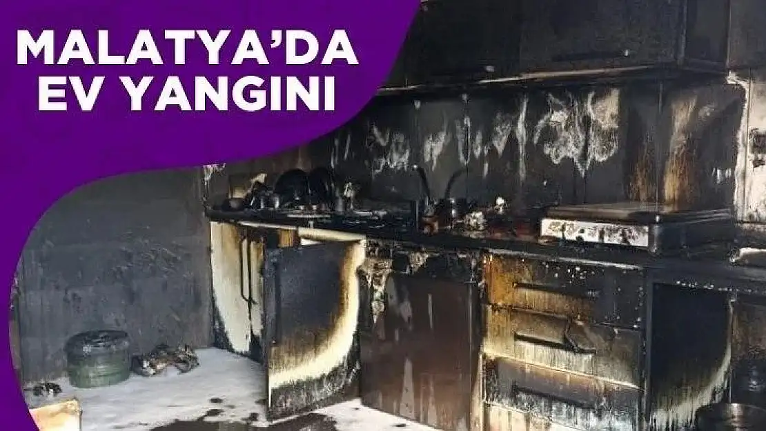 Malatya´da ev yangını