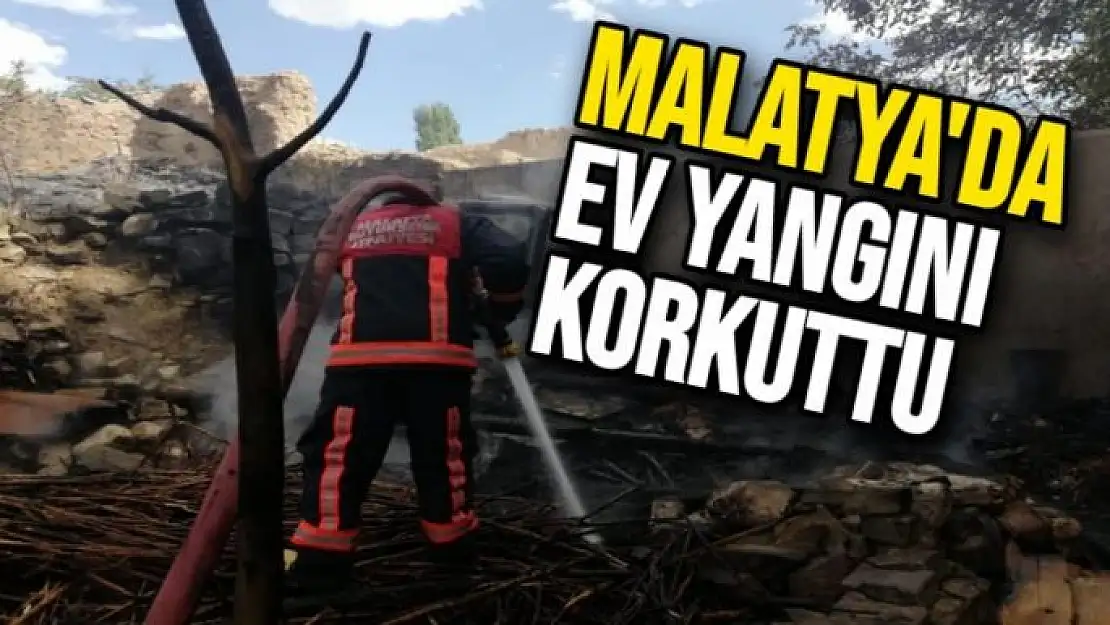 Malatya'da ev yangını korkuttu