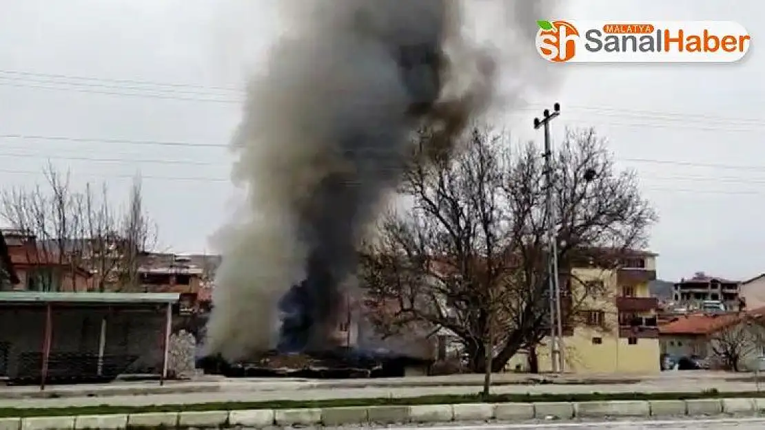 Malatya'da ev yangını