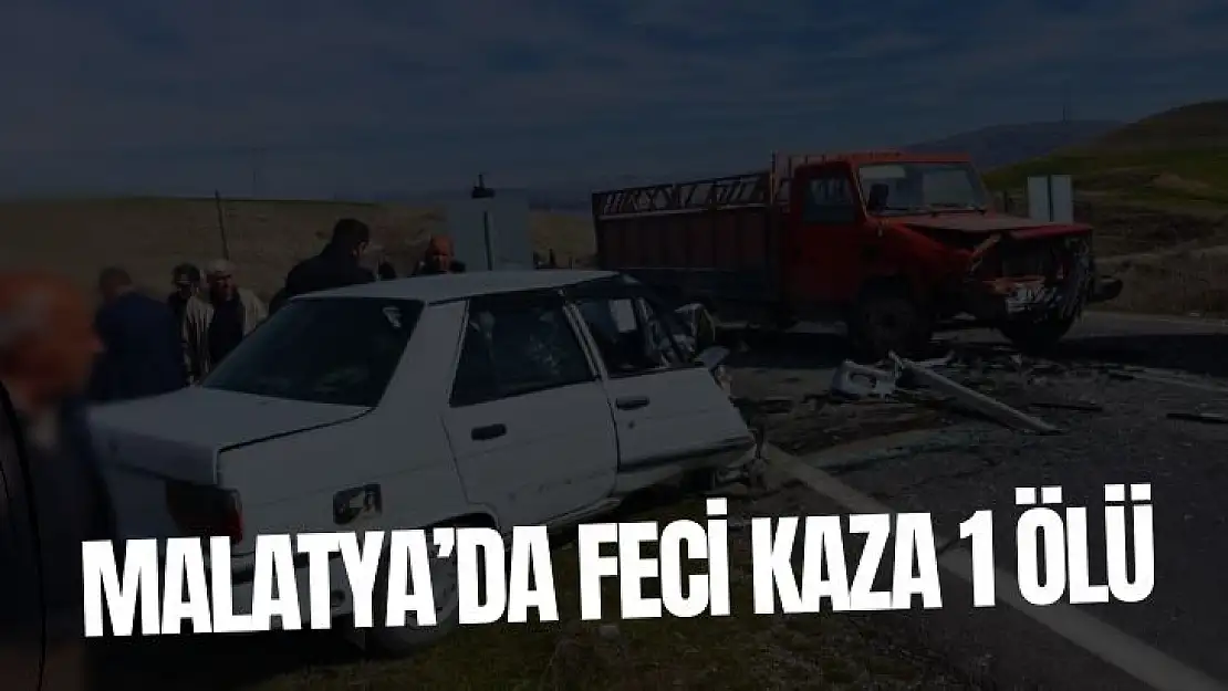 Malatya´da feci kaza 1 ölü