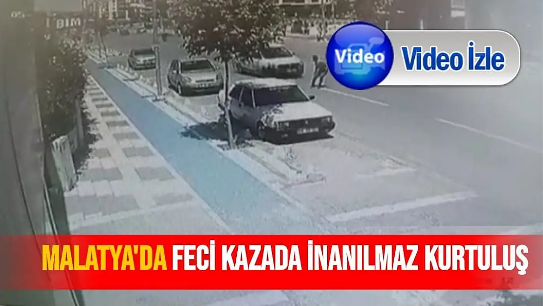 Malatya´da feci kazada inanılmaz kurtuluş