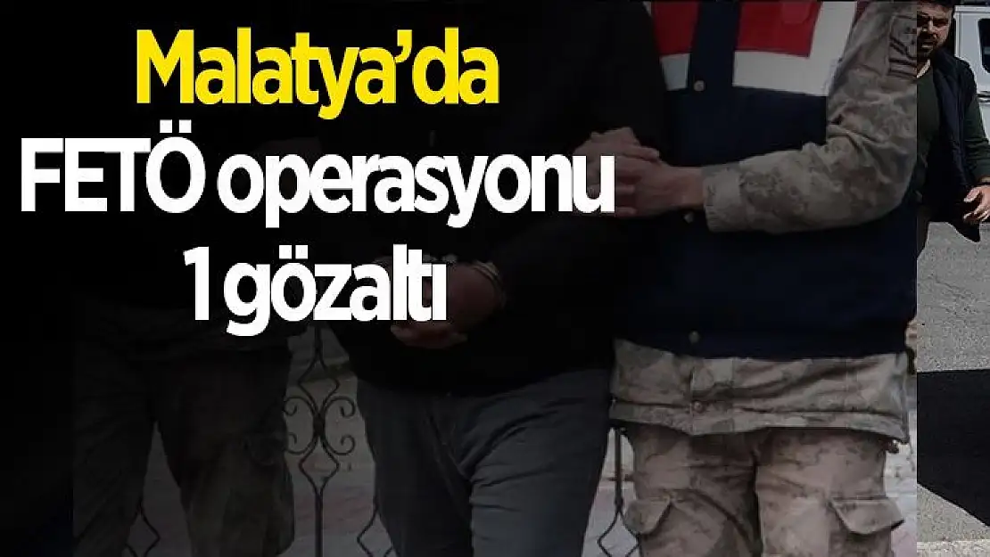 Malatya´da FETÖ operasyonu: 1 gözaltı