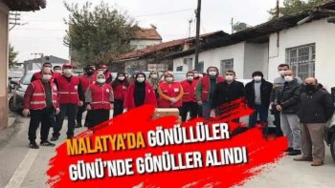 Malatya´da Gönüllüler Günü´nde gönüller alındı