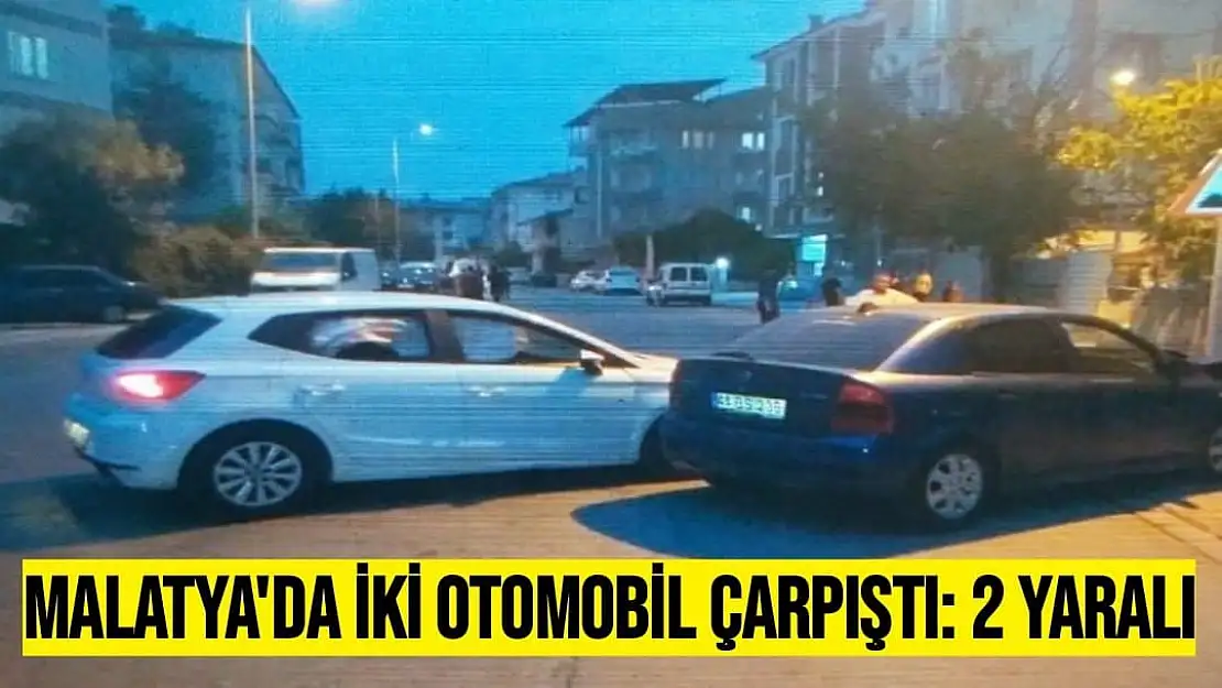 Malatya´da iki otomobil çarpıştı: 2 yaralı