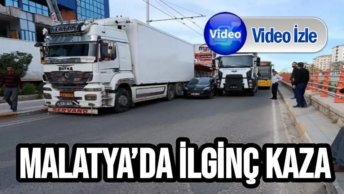 Malatya´da ilginç kaza