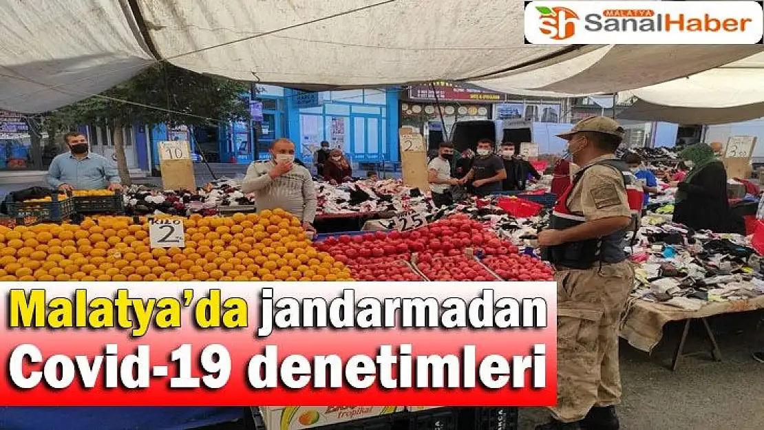 Malatya´da jandarmadan Covid-19 denetimleri