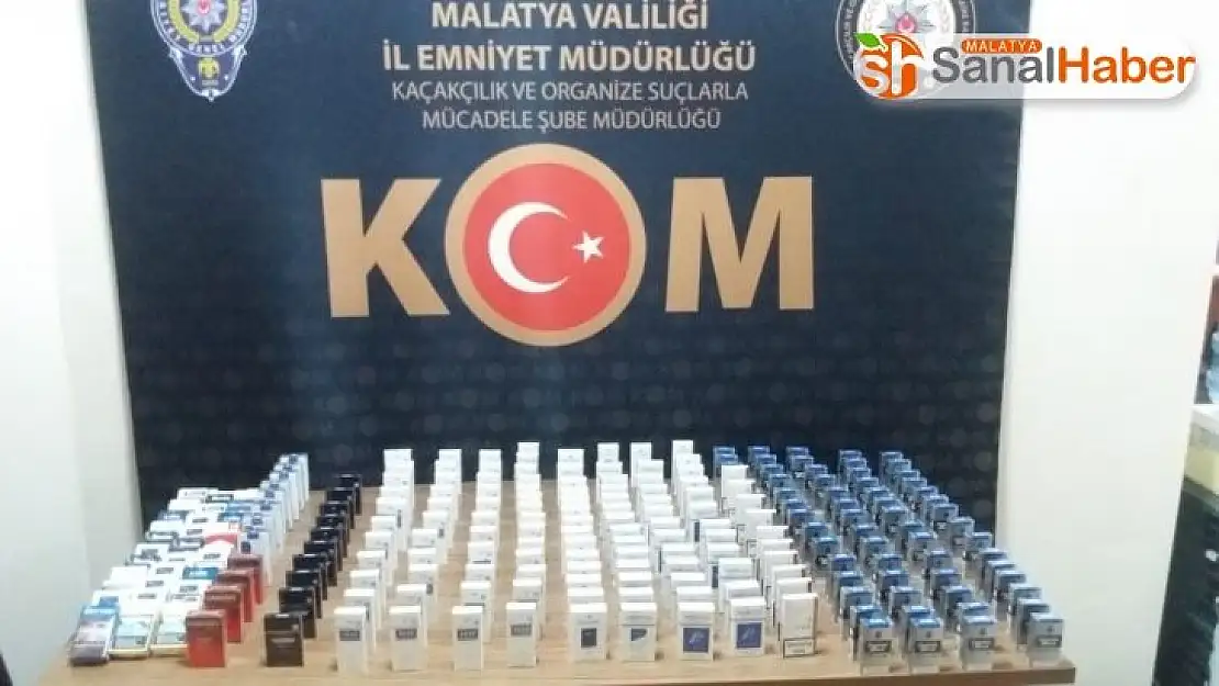 Malatya'da kaçakçılık operasyonu