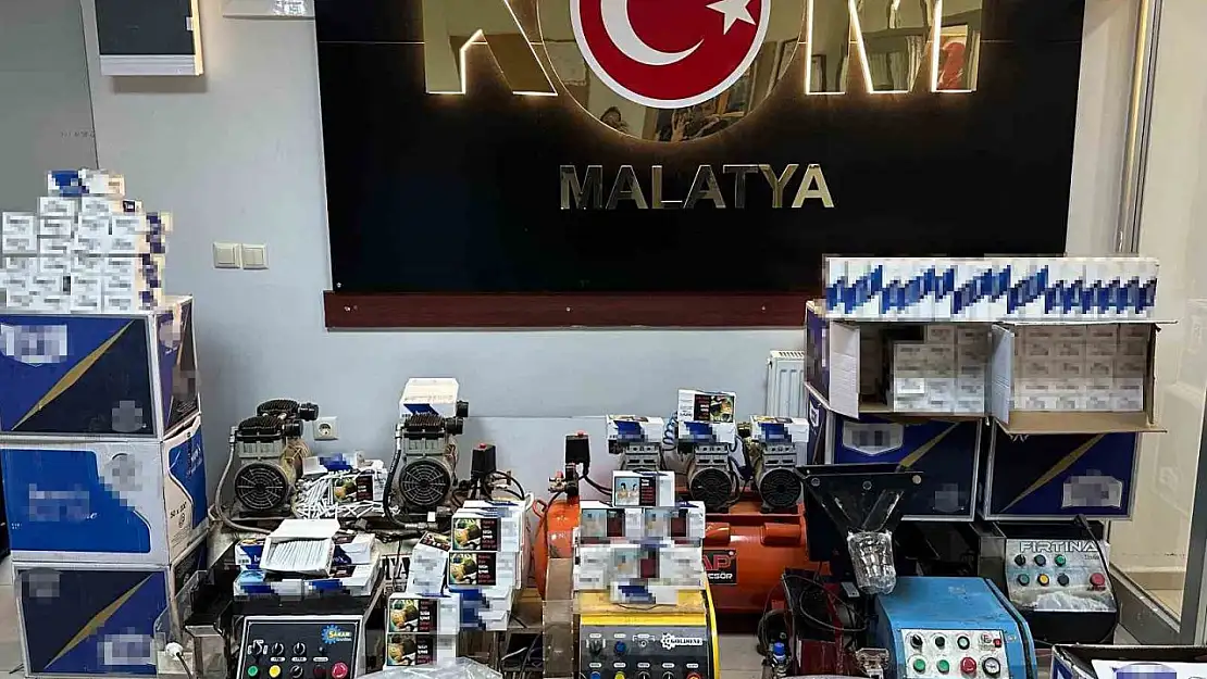 Malatya'da kaçakçılık operasyonu