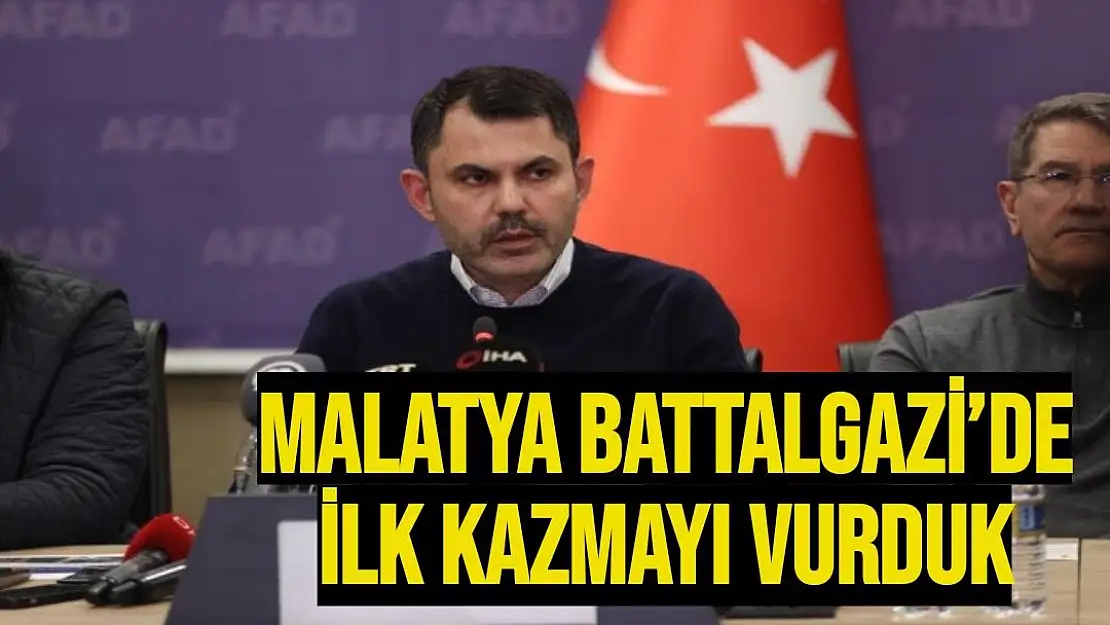 Malatya´da kalıcı konutlar için TOKİ eliyle ilk kazma vuruldu