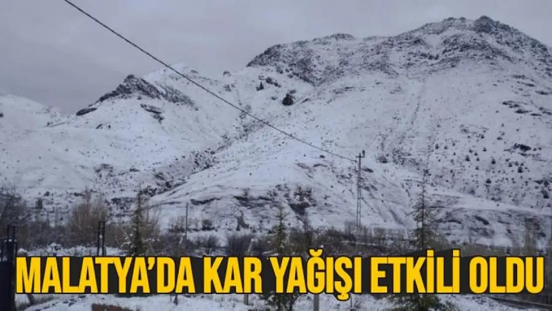 Malatya´da kar yağışı etkili oldu