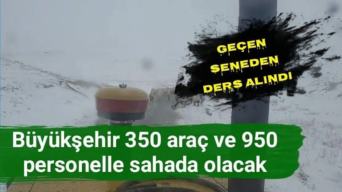 Malatya´da karla mücadeleye başladı