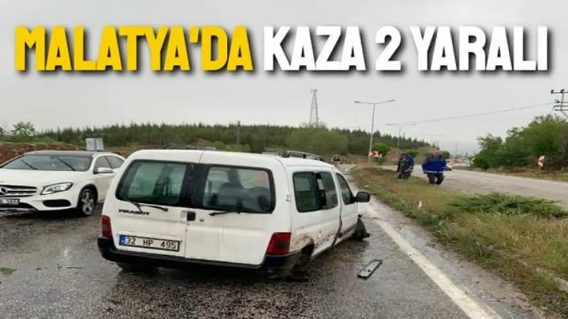 Malatya'da kaza 2 yaralı