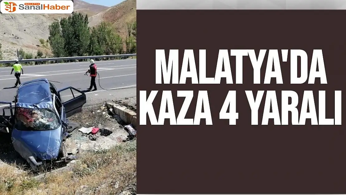 Malatya'da Kaza 4 yaralı