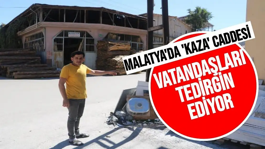 Malatya'da 'Kaza' caddesi vatandaşları tedirgin ediyor