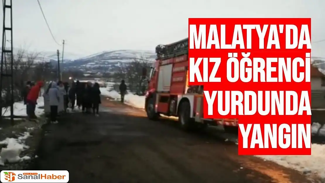 Malatya'da Kız öğrenci yurdunda yangın