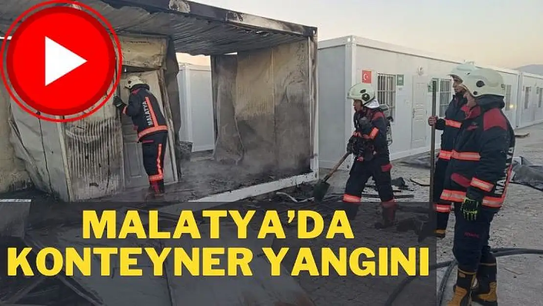 Malatya´da konteyner yangını