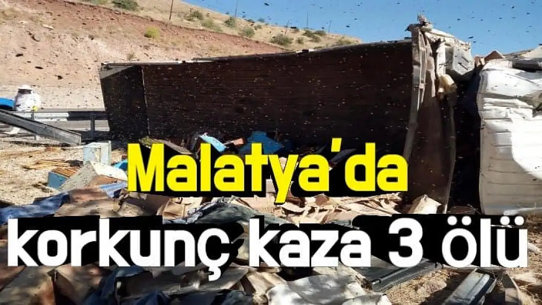 Malatya´da korkunç kaza 3 ölü