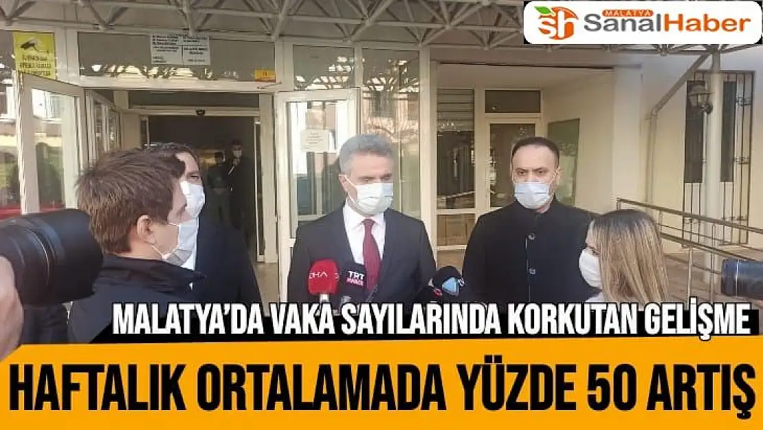 Malatya´da korona virüs vaka sayılarında korkutan yükseliş