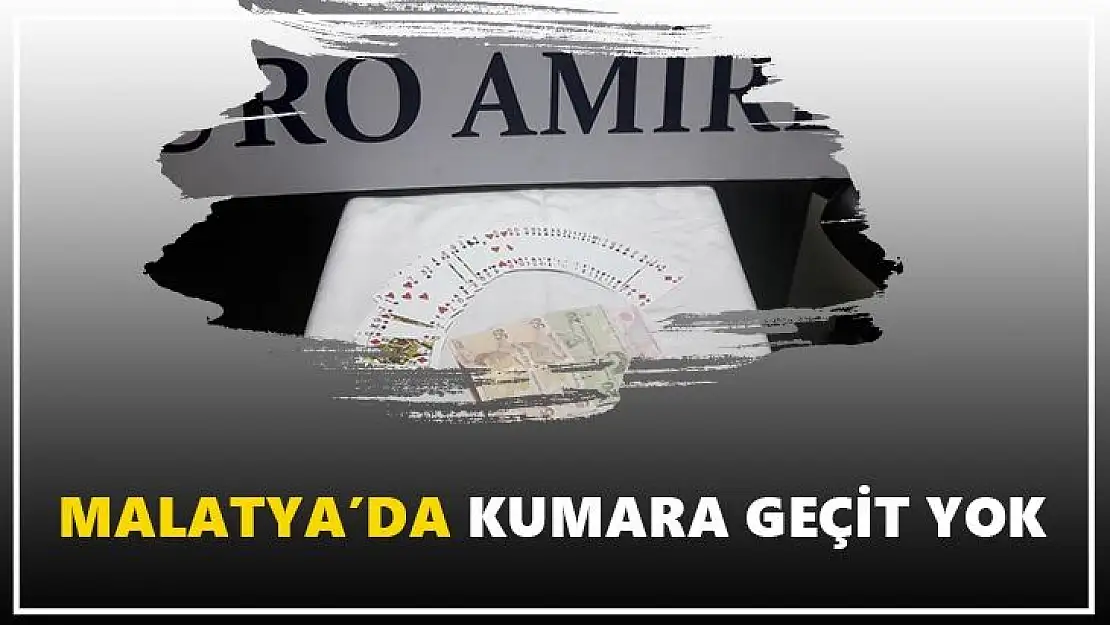 Malatya´da kumara geçit yok