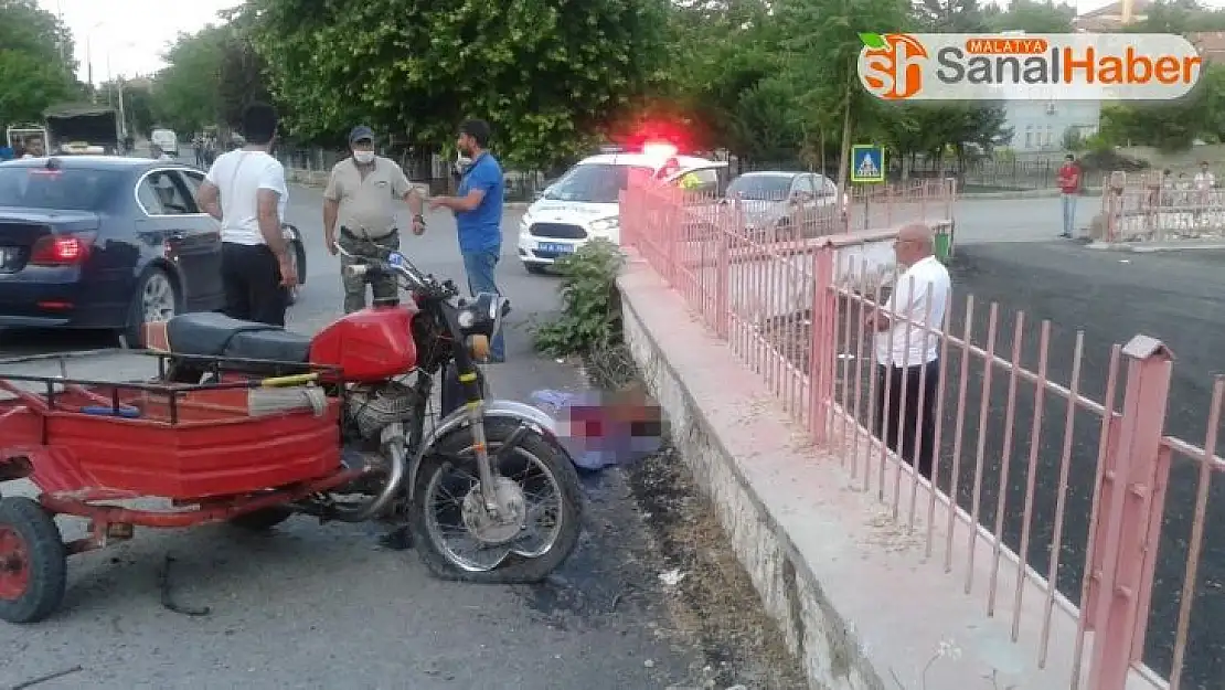 Malatya'da motosiklet kazası 1 ağır yaralı