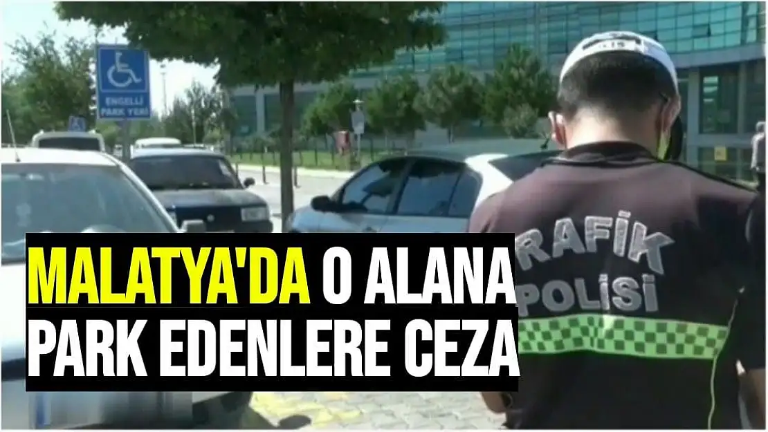 Malatya'da o alana park edenlere  ceza