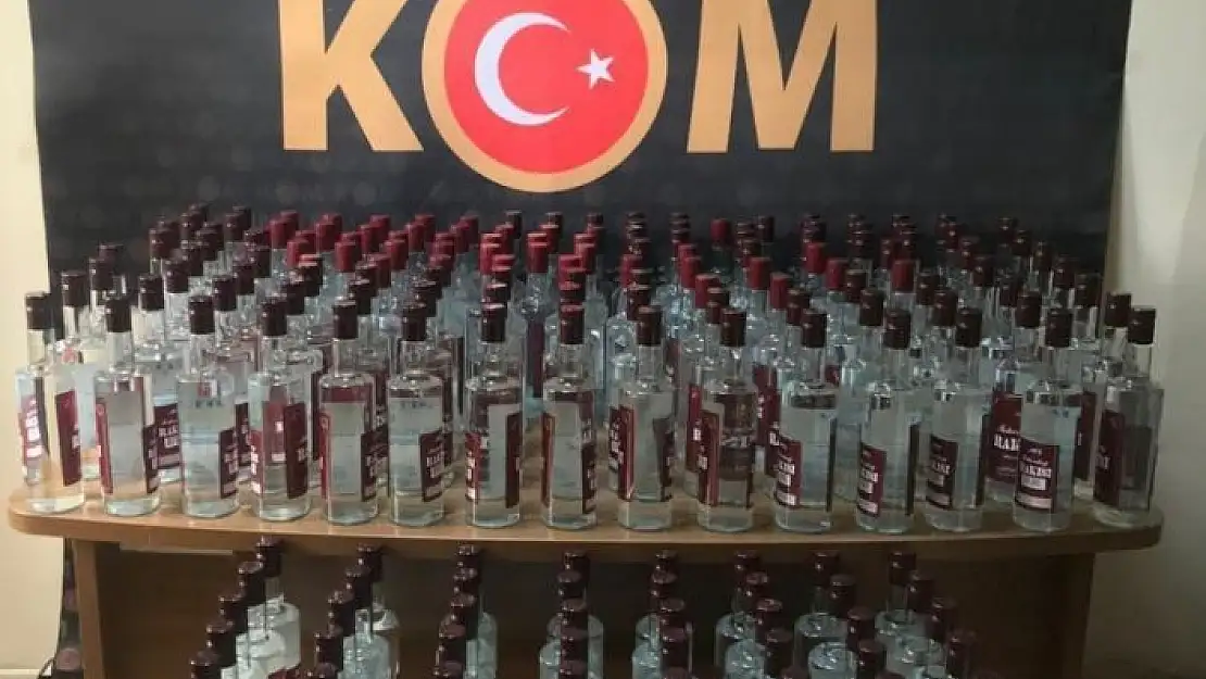 'Malatya´da onlarca şişe kaçak içki ele geçirildi'