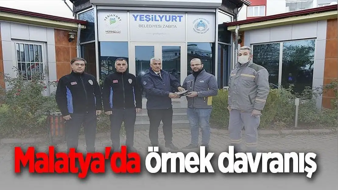 Malatya'da örnek davranış 