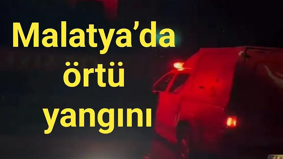 Malatya´da örtü yangını