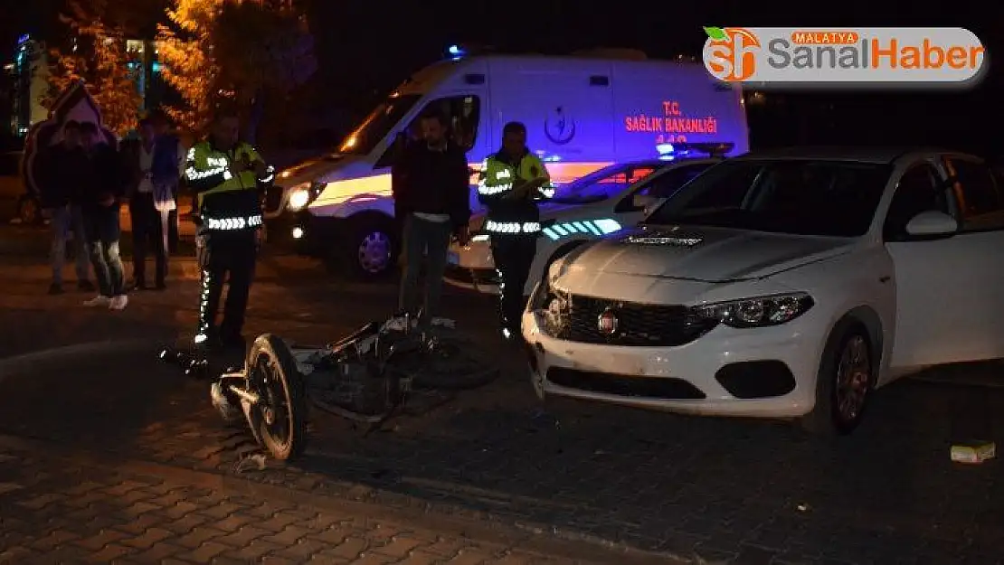 Malatya'da otomobil ile motosiklet çarpıştı: 1 yaralı