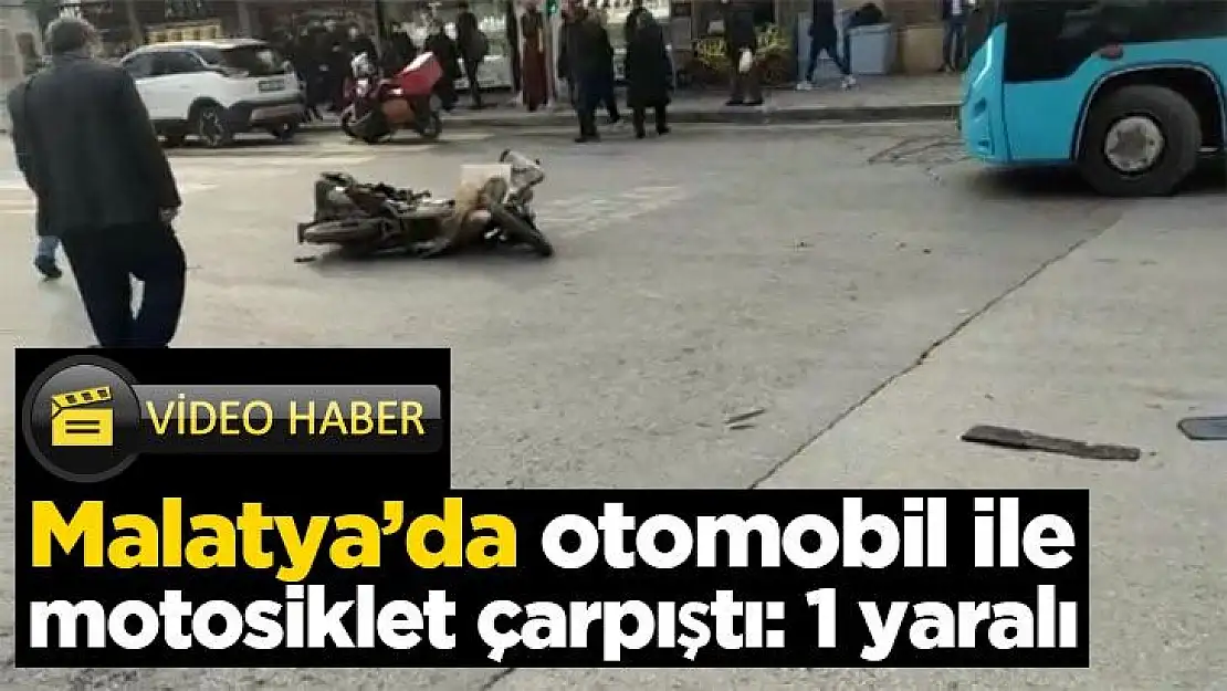 Malatya´da otomobil ile motosiklet çarpıştı