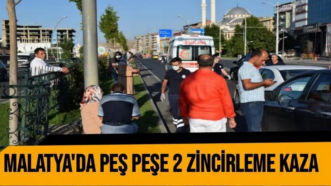 Malatya´da peş peşe 2 zincirleme kaza: 1 yaralı