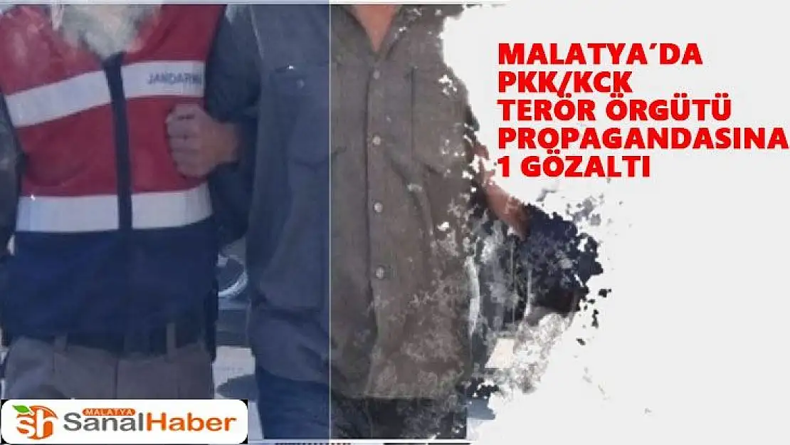 Malatya´da PKK/KCK terör örgütü propagandasına 1 gözaltı