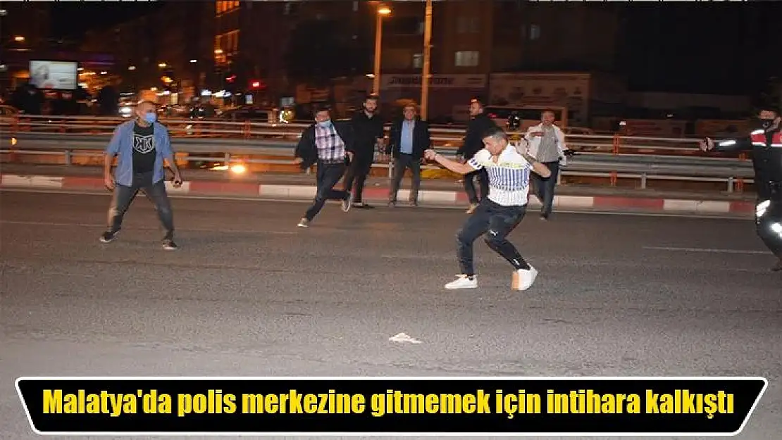 Malatya'da Polis merkezine gitmemek için intihara kalkıştı