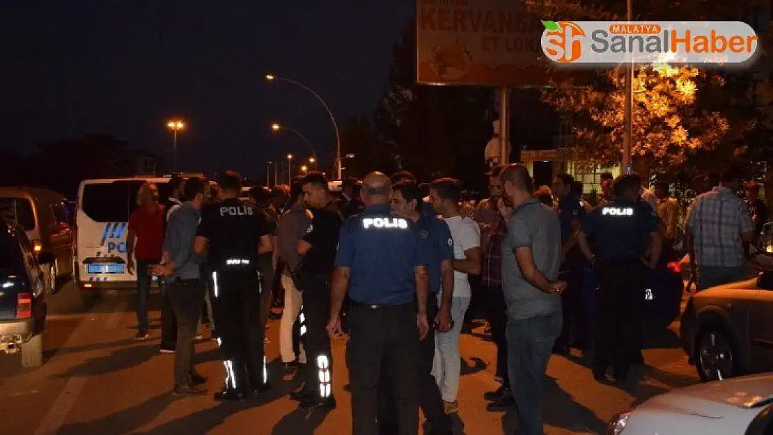 Malatya'da polisi alarma geçiren düğün konvoyu