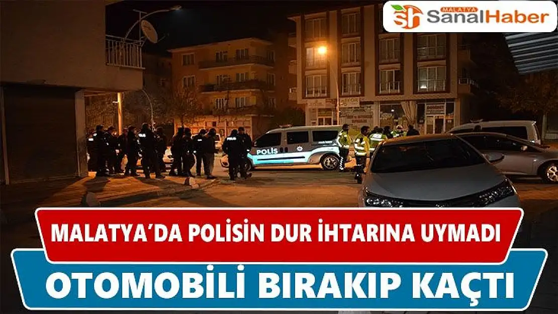 Malatya´da polisin dur ihtarına uymadı