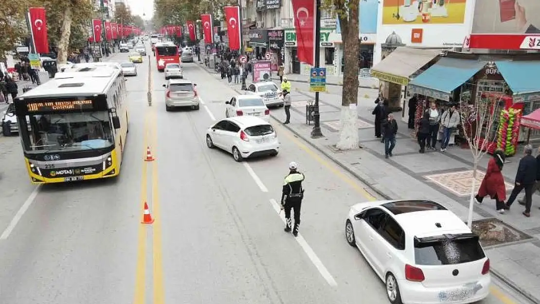 'Malatya´da polisten dron desteli trafik uygulaması'