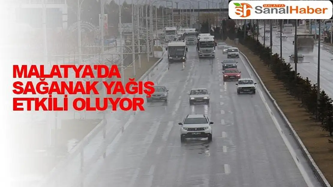 Malatya´da sağanak yağış etkili oluyor