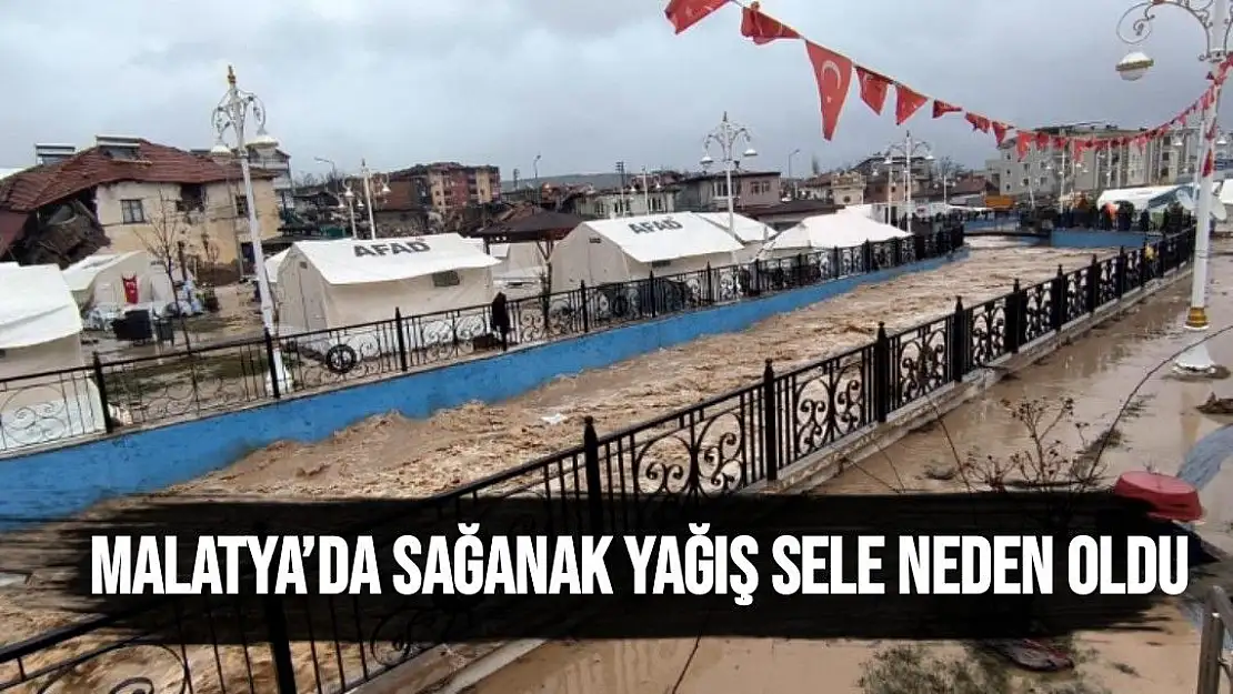 Malatya´da sağanak yağış sele neden oldu