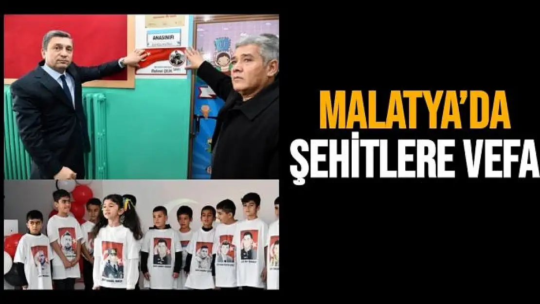 Malatya´da şehitlere vefa