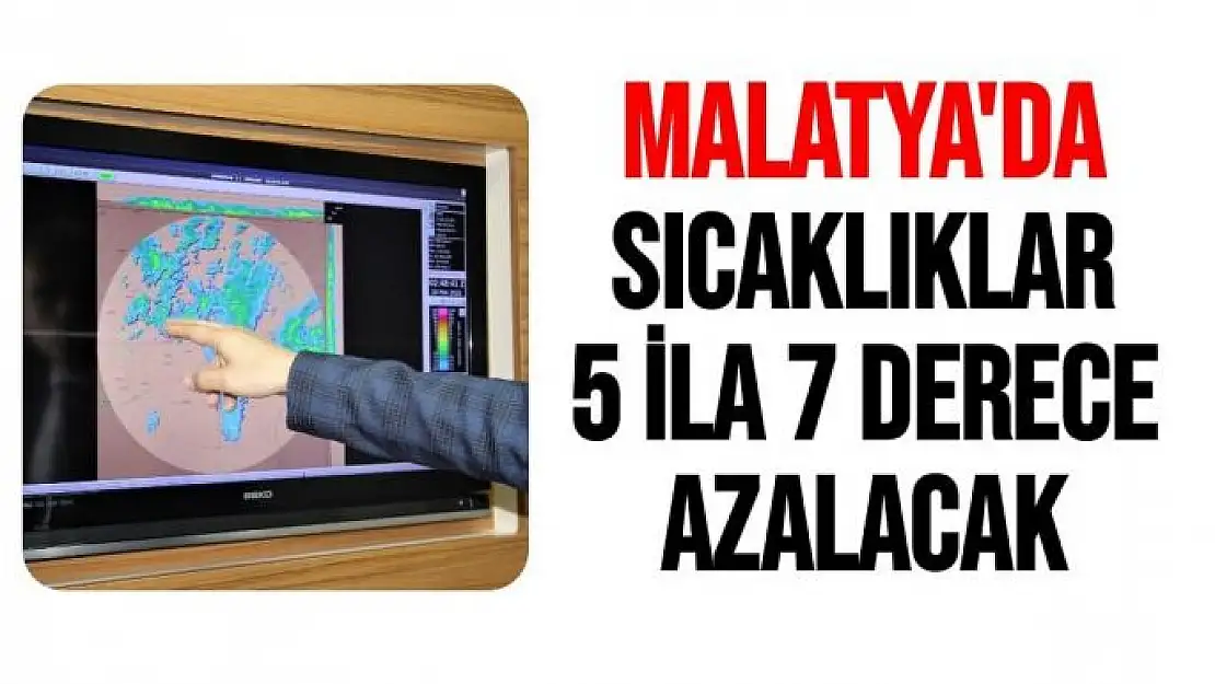 Malatya'da Sıcaklıklar 5 ila 7 derece azalacak