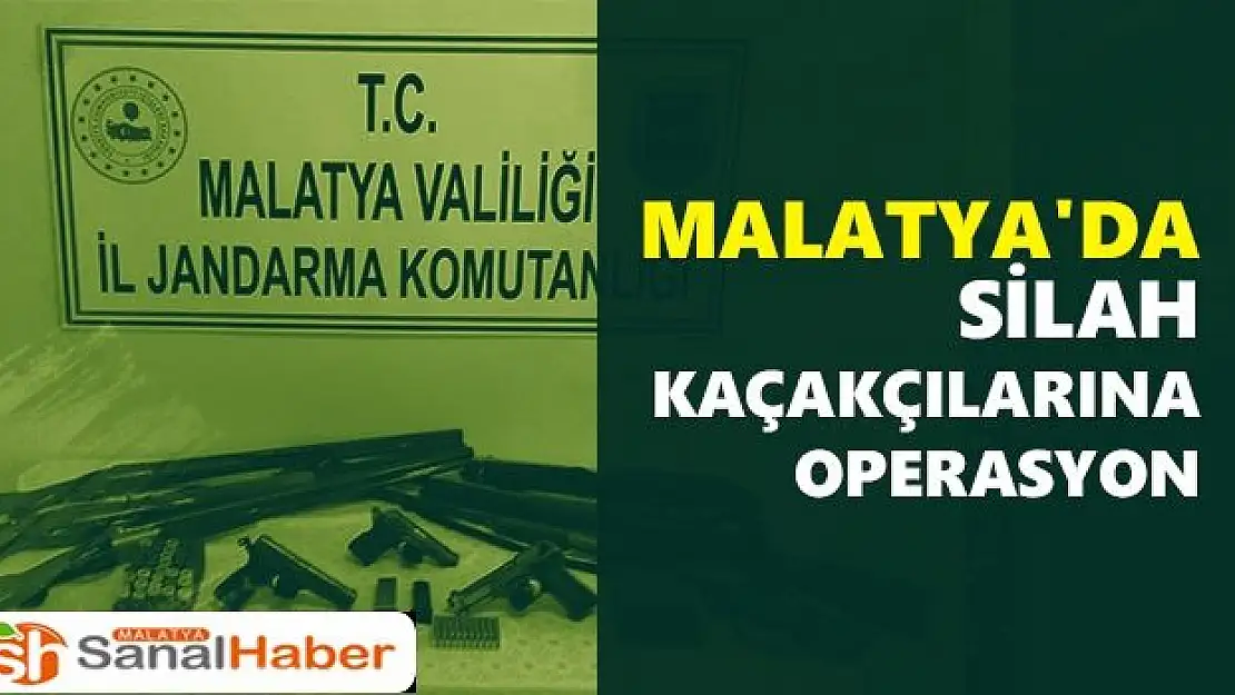Malatya'da Silah kaçakçılarına operasyon