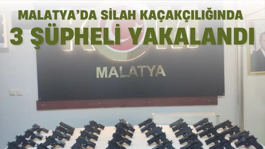 Malatya´da silah kaçakçılığında 3 şüpheli yakalandı