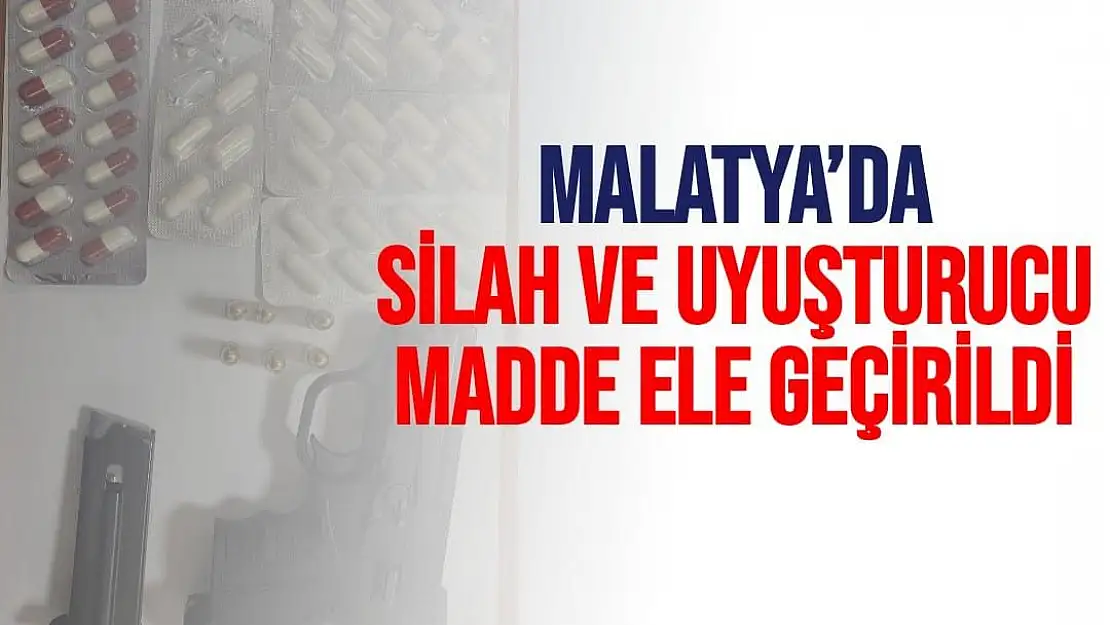 Malatya´da silah ve uyuşturucu madde ele geçirildi
