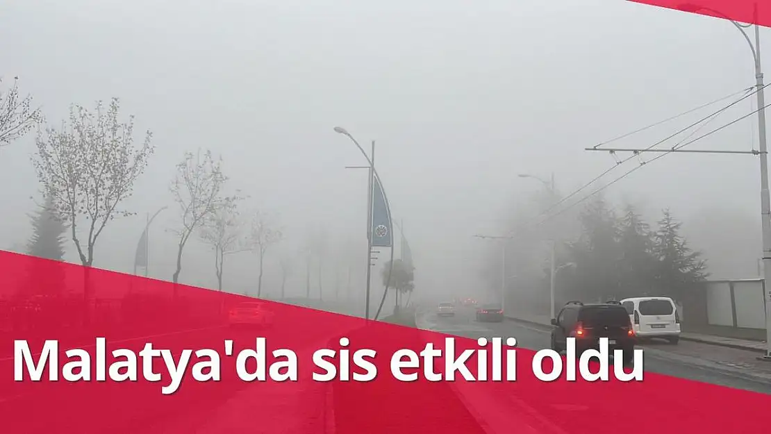 Malatya´da sis etkili oldu