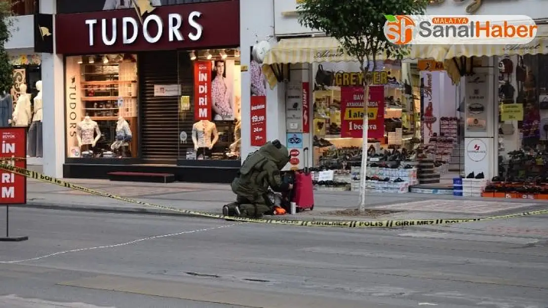 Malatya'da şüpheli valiz polis alarma geçti